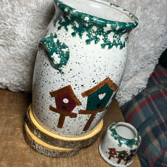 Home & Garden Party Birdhouse Collection Utensil Holder ~ Retired Pattern “Rare” - Picture 2 of 6